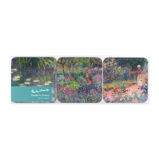 Posavasos, juego de 6, el jardín de Monet en Giverny