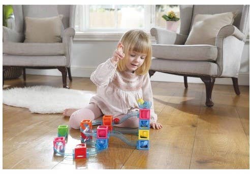 Bolas magnéticas Edushape, pista de mármol (36 piezas)