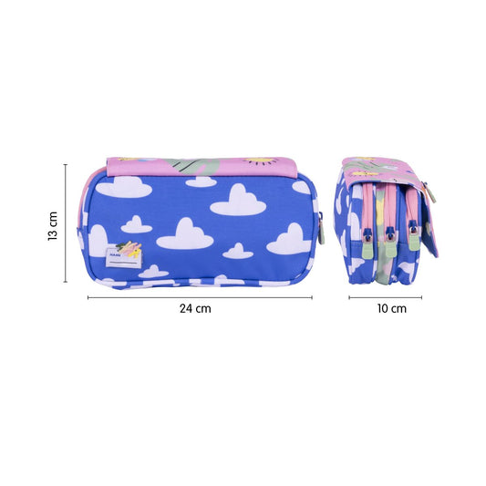 Estuche 4 Cremalleras Green & Grow