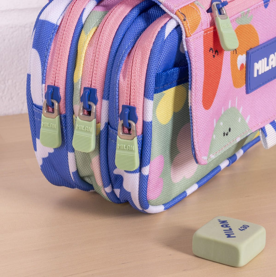 Estuche 4 Cremalleras Green & Grow