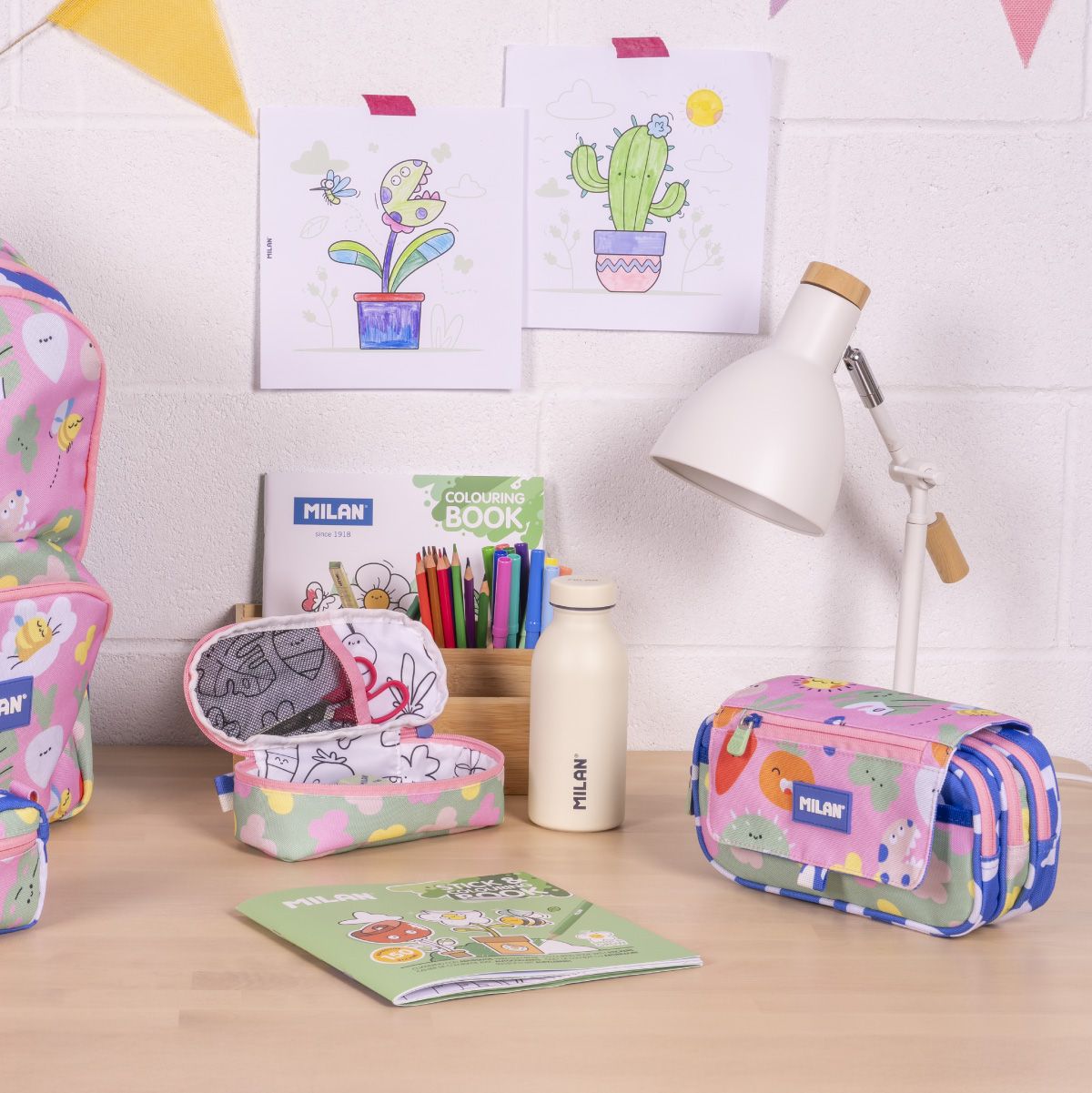 Estuche 4 Cremalleras Green & Grow