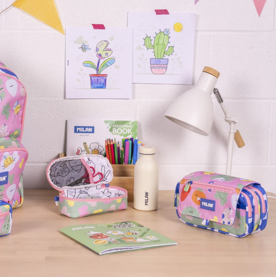 Estuche 4 Cremalleras Green & Grow