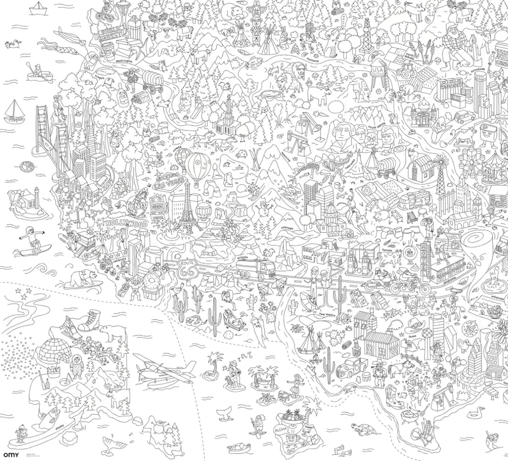 POSTER XXL PARA COLOREAR