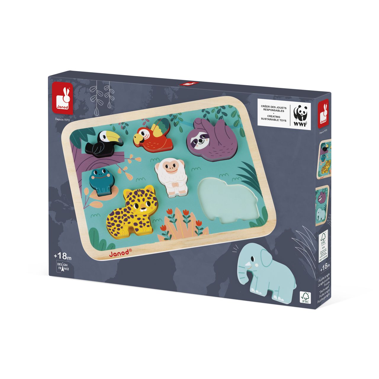 Chunky Puzle Jungla WWF®