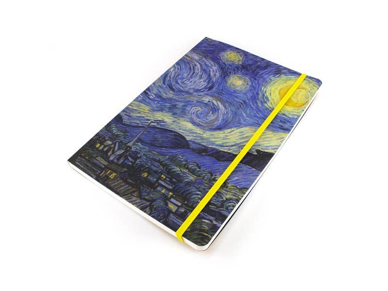Libro de tapa blanda, A5, Van Gogh, Noche estrellada