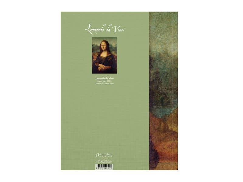 Cuaderno de bocetos de diario de artista, Mona Lisa, Leonardo Da Vinci