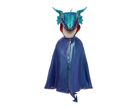 Capa Dragón Metálica Azul