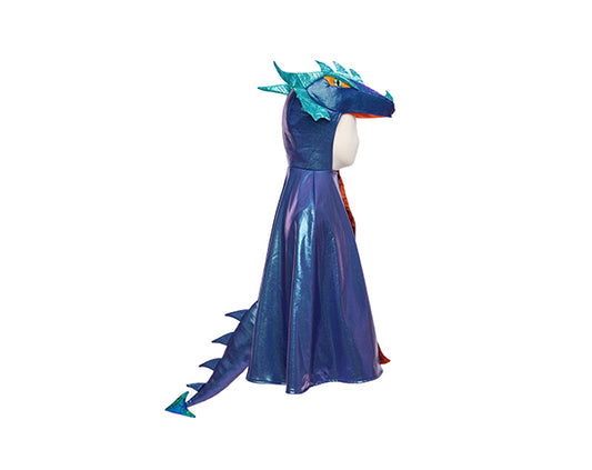Capa Dragón Metálica Azul