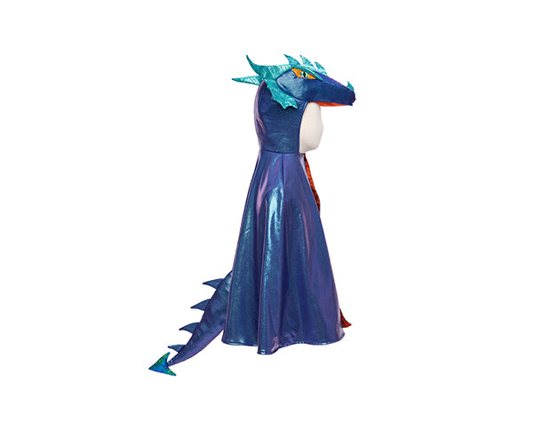 Capa Dragón Metálica Azul
