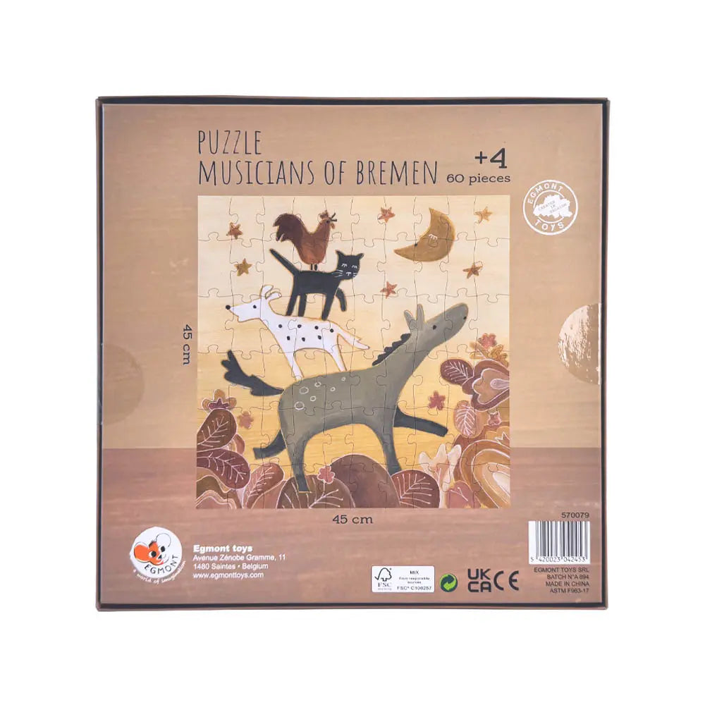 Puzzle Músicos de Bremen 60 Pzs