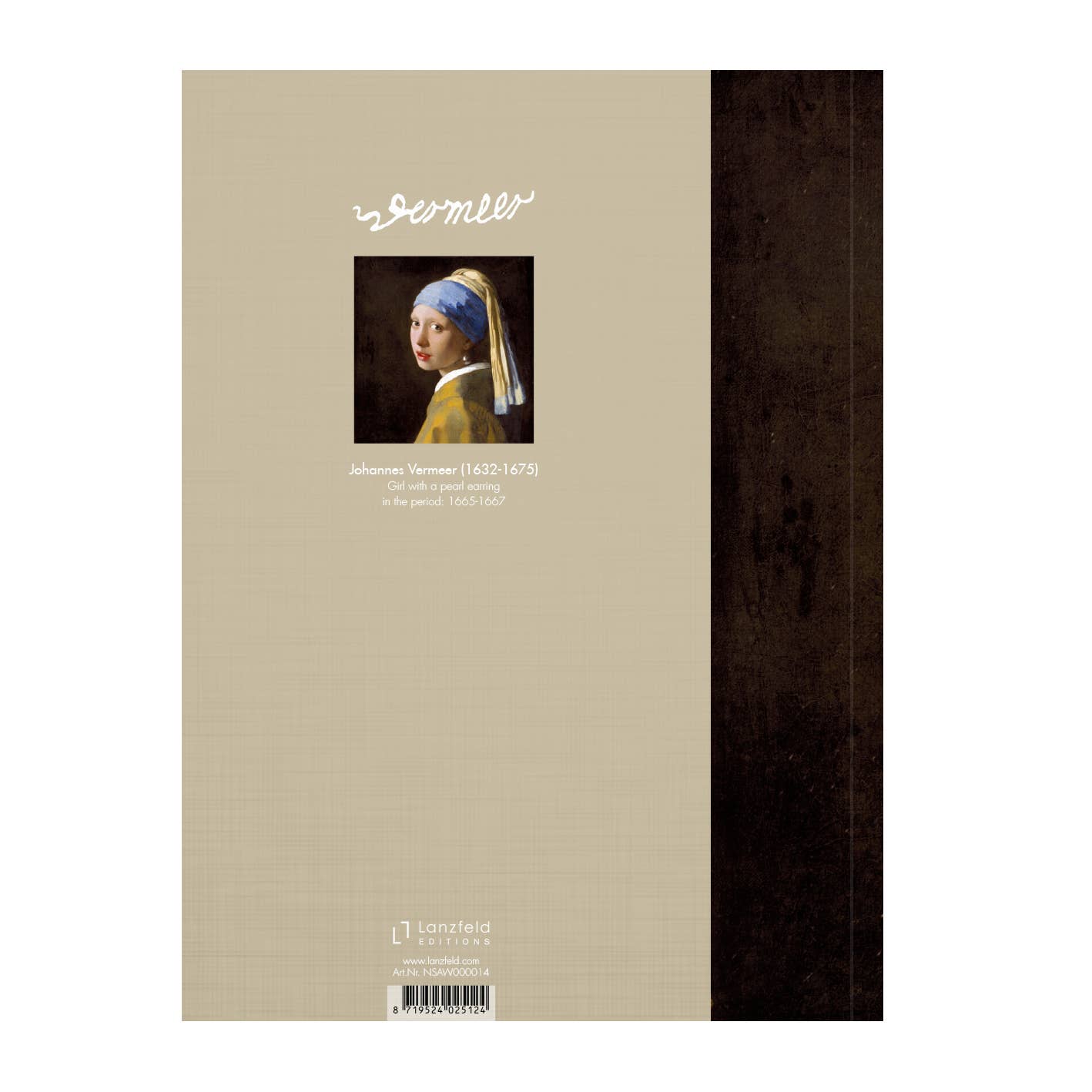 Cuaderno de bocetos de un diario de artista, Vermeer, La chica de la perla