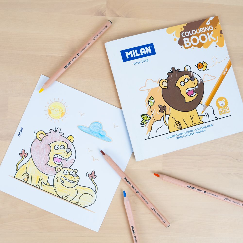 Cuaderno Colorear Wild Safari