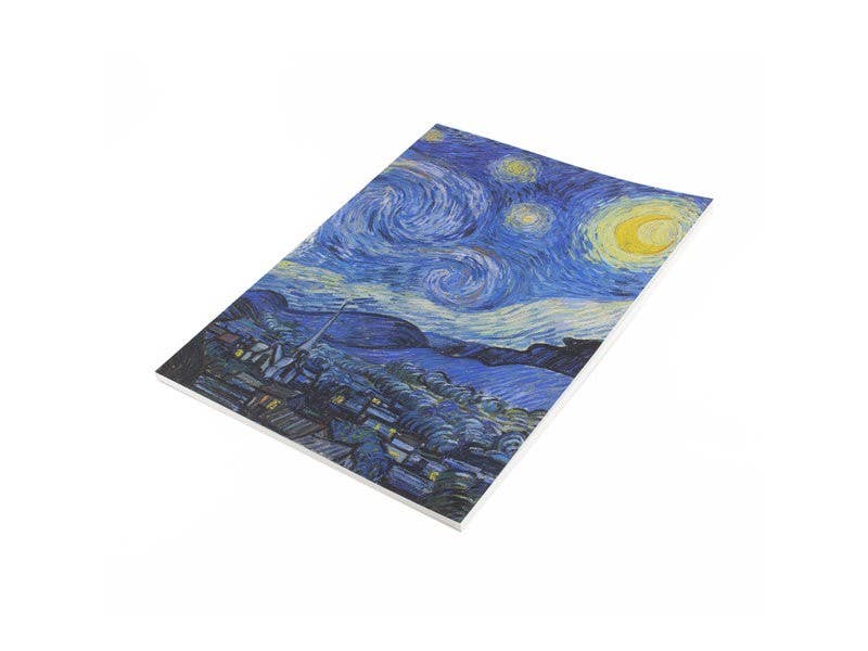 Cuaderno de bocetos de diario de artista, Van Gogh, Noche estrellada