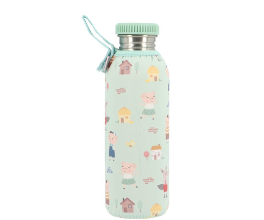 Botella Acero Funda The Three Little Pigs 750 ml