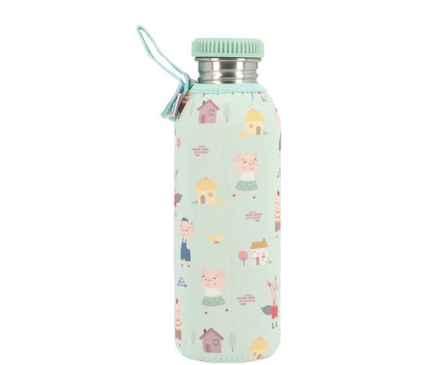 Botella Acero Funda The Three Little Pigs 750 ml