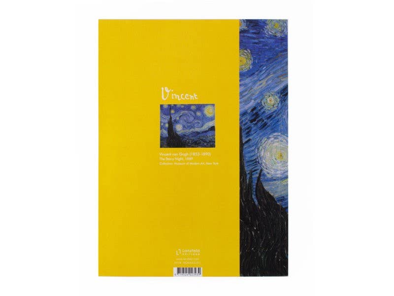Cuaderno de bocetos de diario de artista, Van Gogh, Noche estrellada