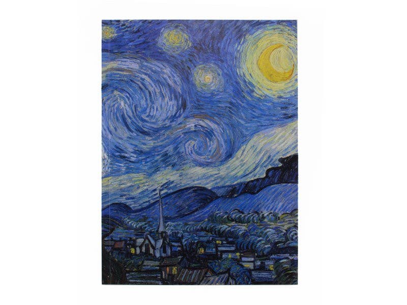 Cuaderno de bocetos de diario de artista, Van Gogh, Noche estrellada