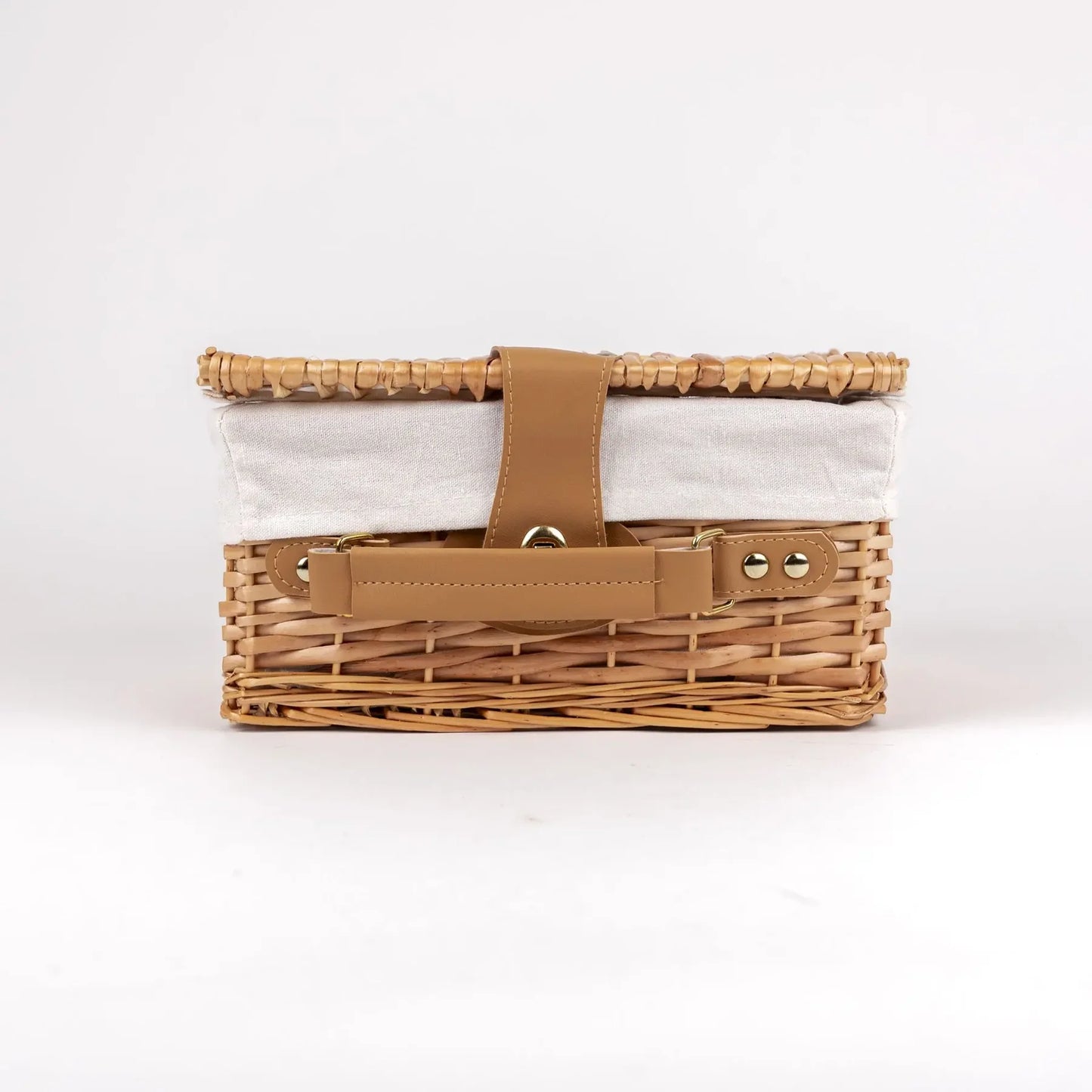 Cesta de Mimbre con Set de Te Bosque