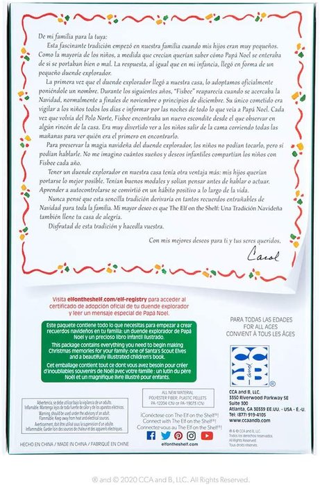 THE ELF ON THE SHELF CUENTO Y MUÑECO ELFO NIÑO