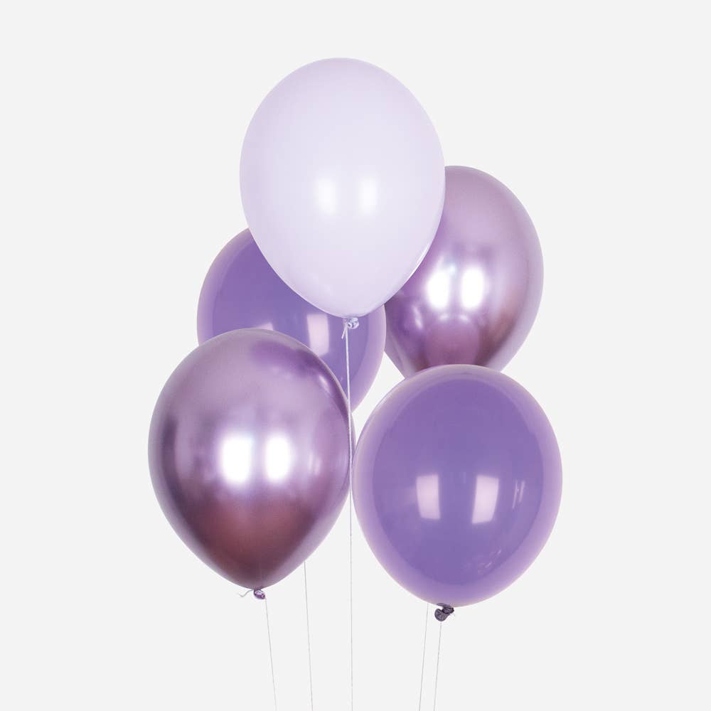 GLOBOS - MEZCLA LILA / 10 uds.