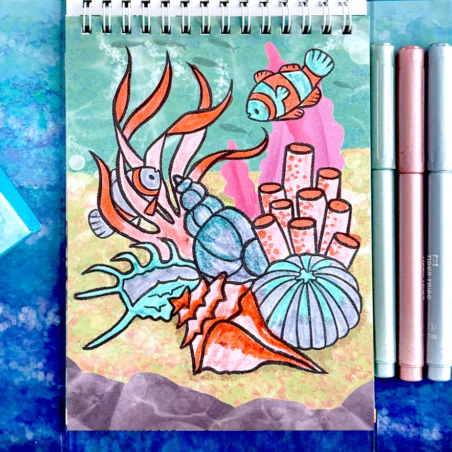 Set de Colorear Sea Life