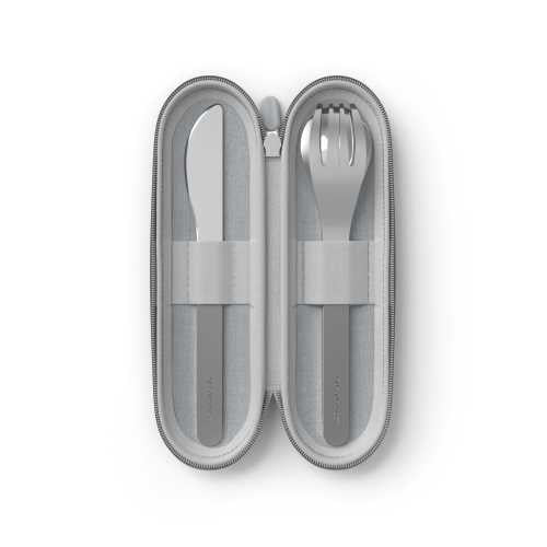 Cubiertos Acero Inox + Funda