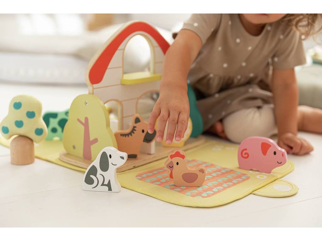 Granja con Animales de Madera