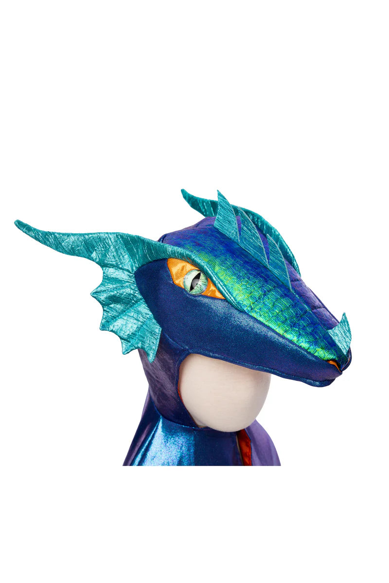 Capa Dragón Metálica Azul