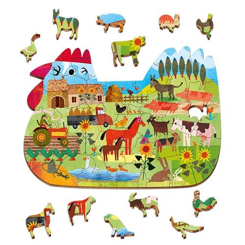 Woody Puzzle - La Granja