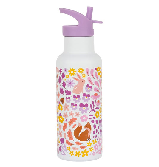 Botella Acero Flores 500 ml
