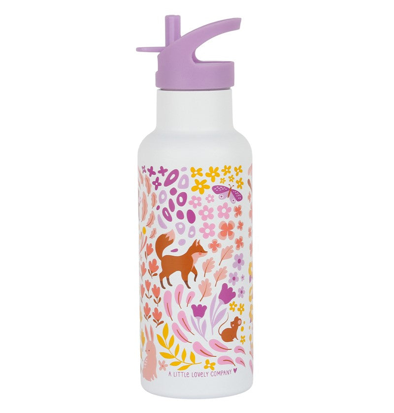 Botella Acero Flores 500 ml