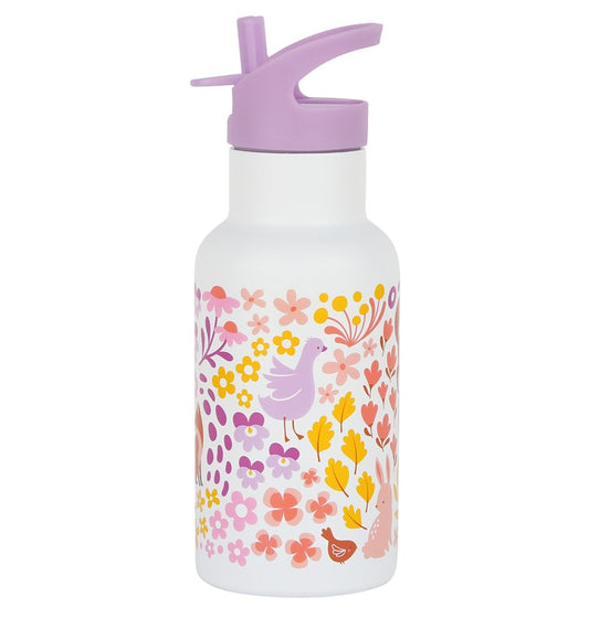 Botella Acero Flores 350 ml