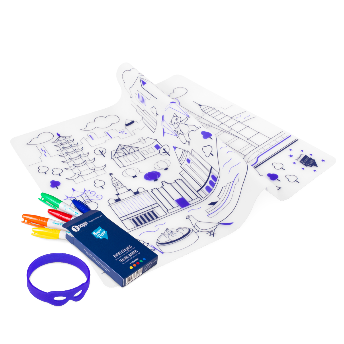 Set de silicona reutilizable FUTURIST CITY