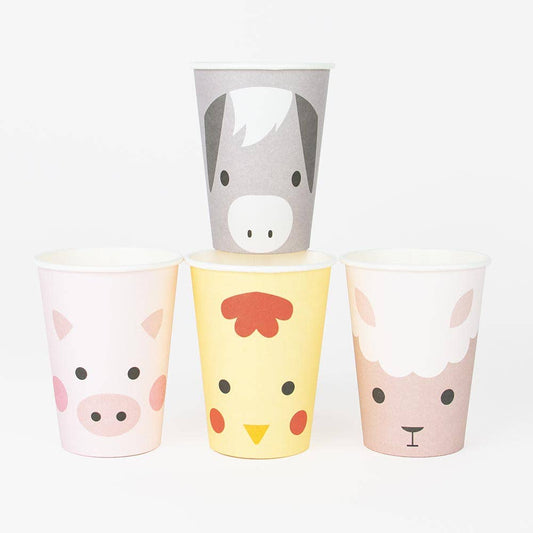 VASOS GRANJA / 8 uds.