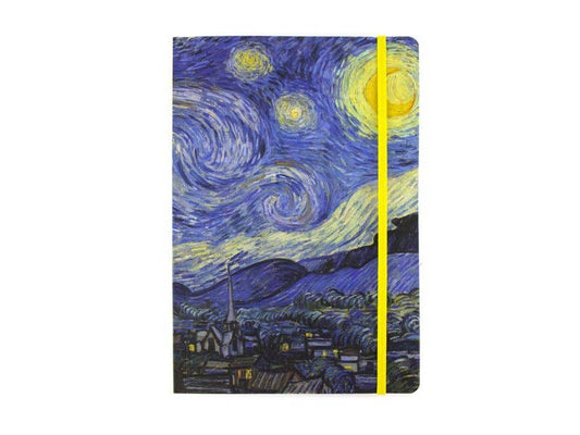 Libro de tapa blanda, A5, Van Gogh, Noche estrellada