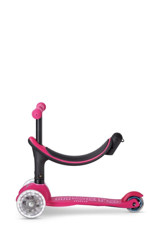 Patinete 4en1 LED ROSA