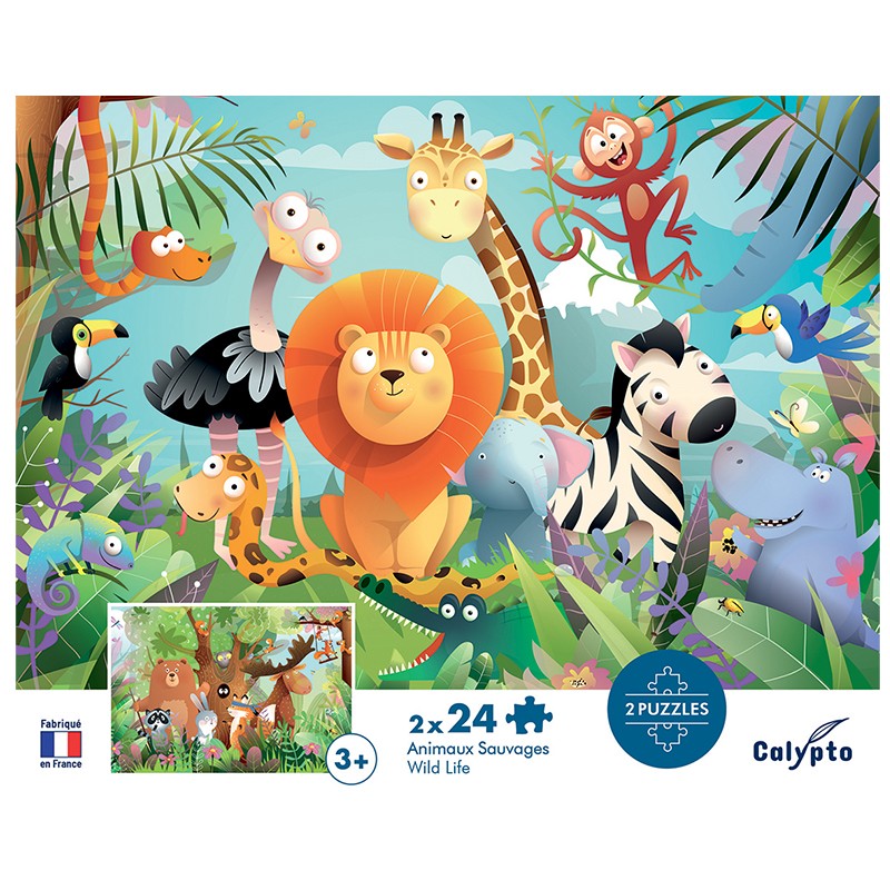 Puzle Animales Salvajes 24Pc