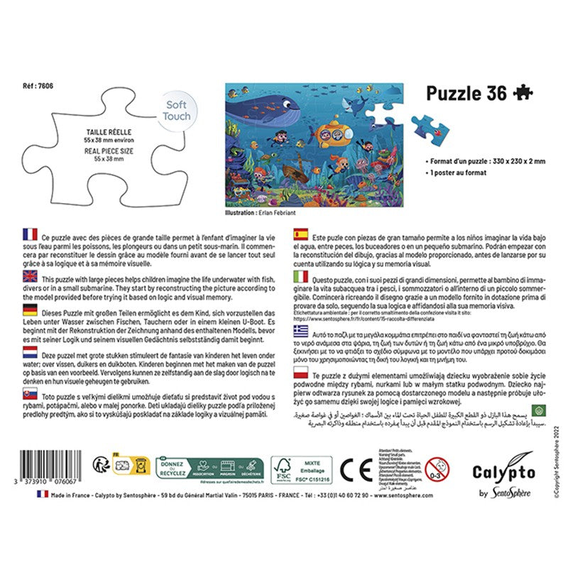 Puzle Animales Acróbatas 36Pc