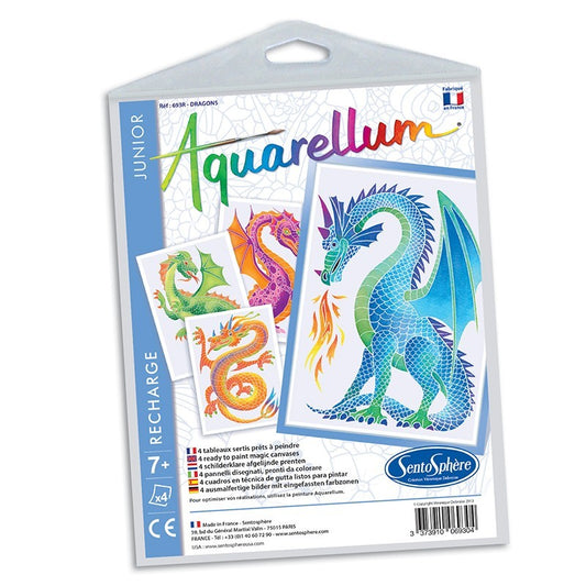 Recarga Aquarellum Junior Dragones