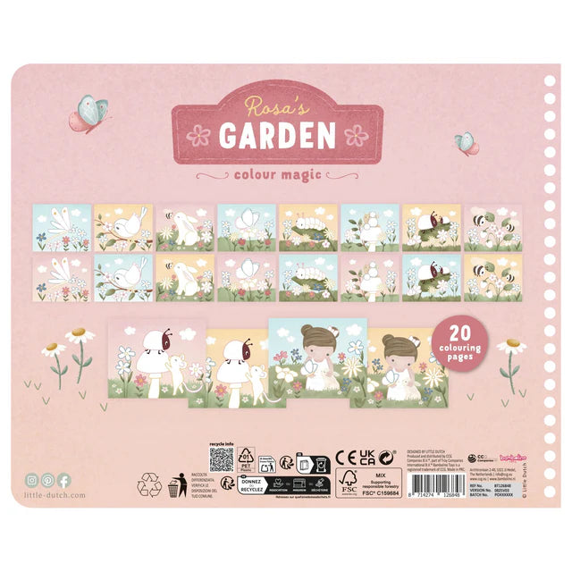 Libro Mágico Garden Rosa