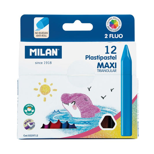 Caja 12 Plastipastel MAXI