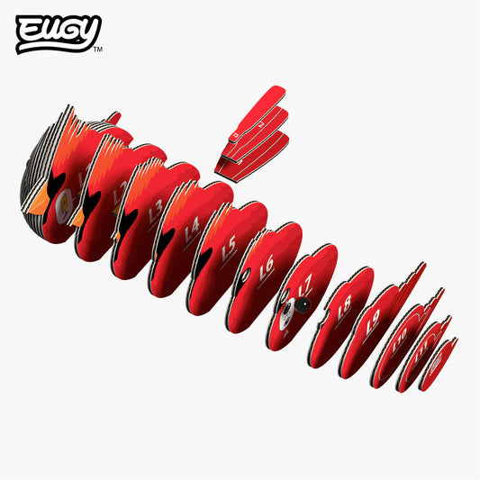🐦Puzzle 3D Cardenal