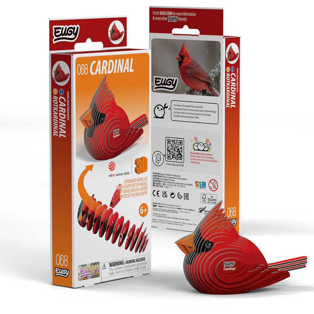 🐦Puzzle 3D Cardenal