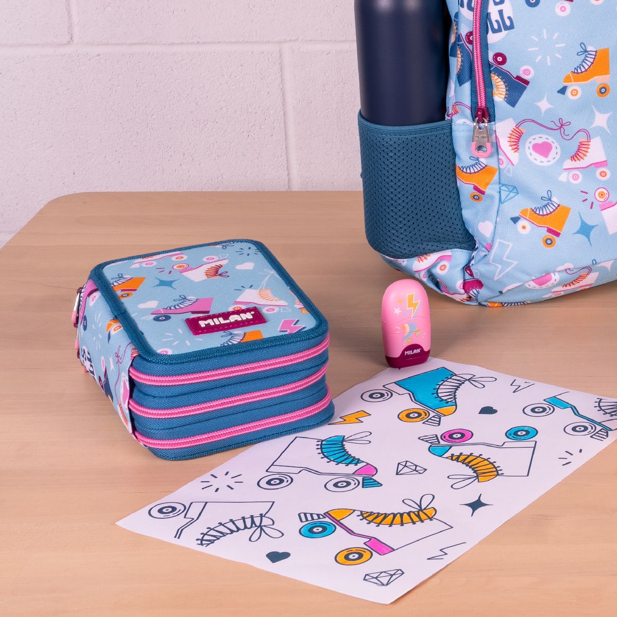 Plumier 3 Pisos con Contenido Roller