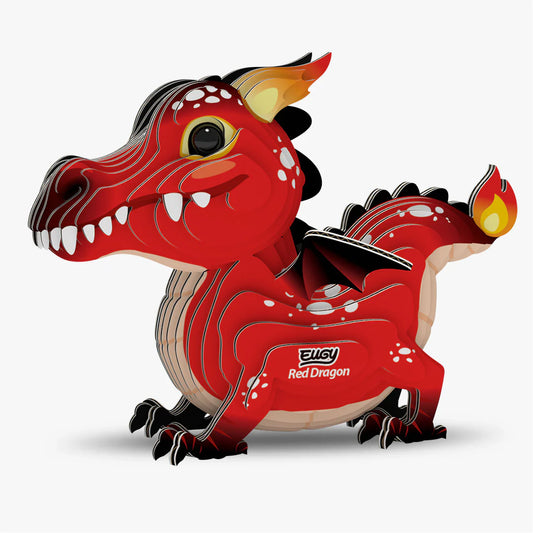 🐉Puzzle 3D Dragón Rojo