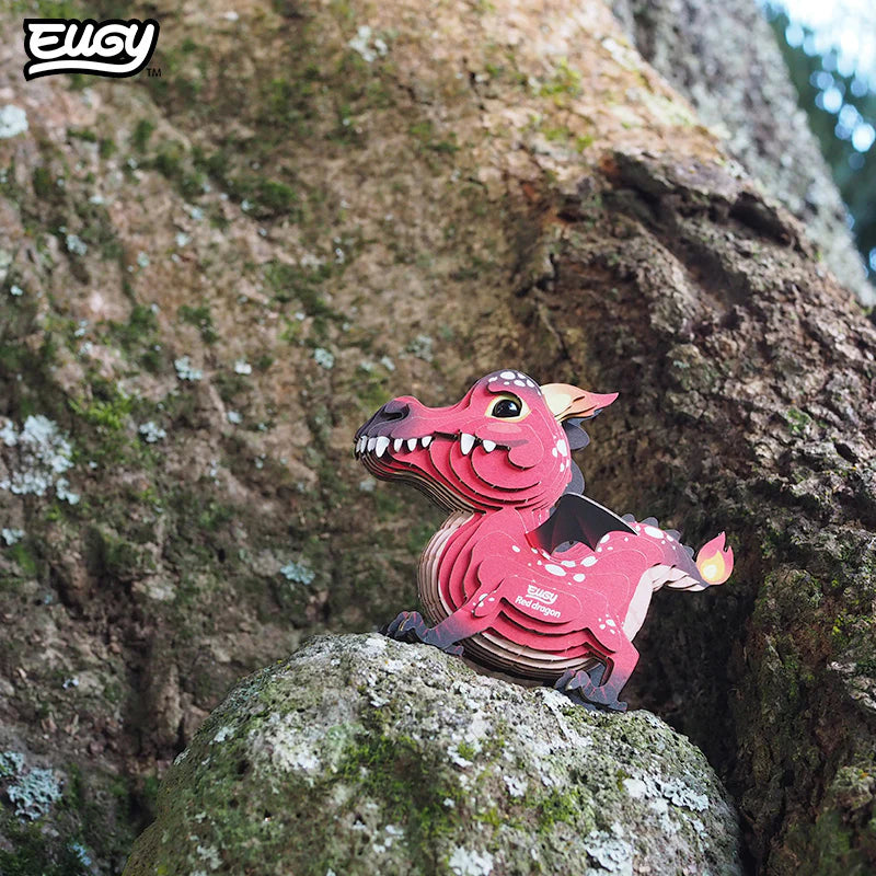 🐉Puzzle 3D Dragón Rojo