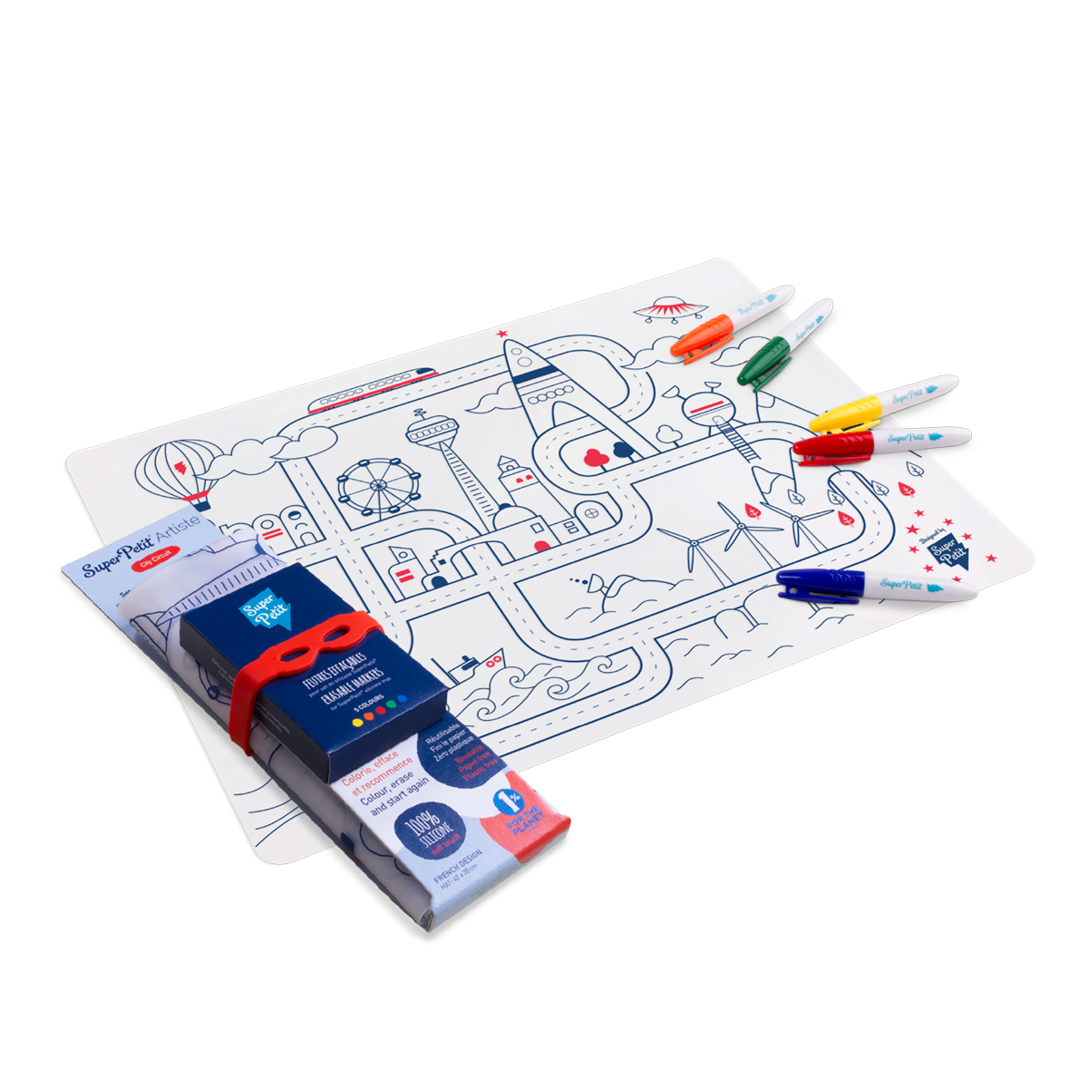 Set de silicona reutilizable  CITY CIRCUIT