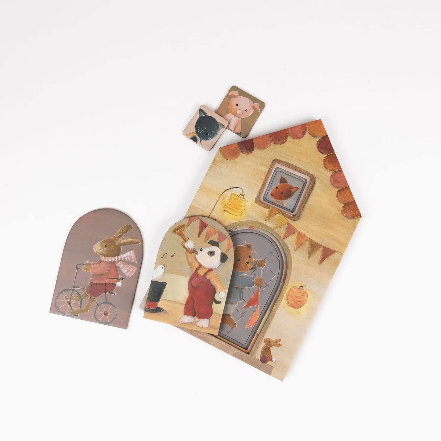 Puzzle a Capas Amigos en Casa