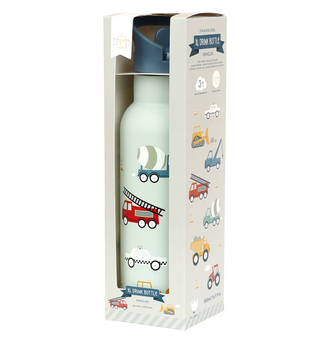 Botella Acero Vehículos 500 ml