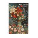 Postal con semillas de flores, jarrón con flores, Van Gogh
